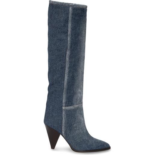 ISABEL MARANT stivali alti ririo in denim 90mm