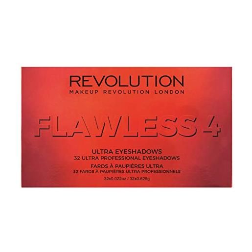 Revolution makeup Revolution london palette con 34 ombretti ultra professionali, flawless 4-626 g
