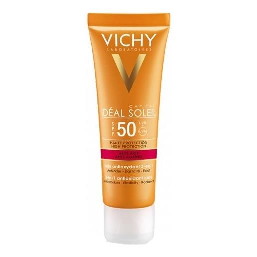 Vichy idéal soleil crema solare antietà spf 50 protezione viso 50 ml