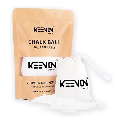 Keenon sports® * premium * boulder & climbing set - chalkbag, calkball & wood boulder brush [come set o singolo] - sacchetto in magnesio per una presa sicura - accessori per arrampicata regalo