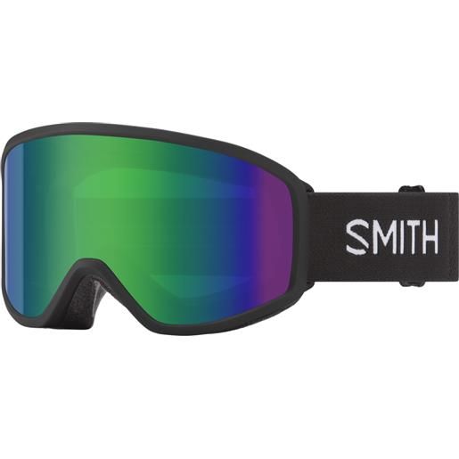 SMITH reason otg black + green sol-x mirror lens maschera sci/snowboard