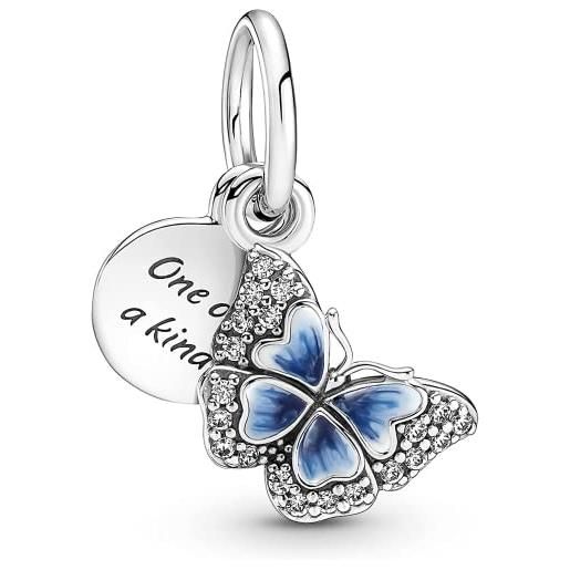 PHCLASY amore infinito charm bead ciondolo compatibile con bracciali e collane europei, regalo di compleanno delle donne (farfalla)