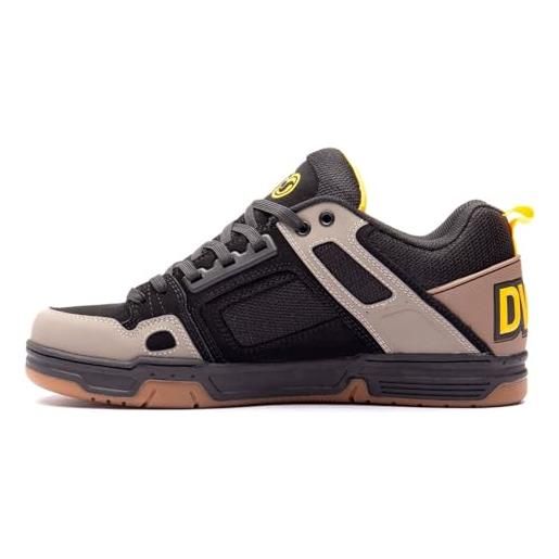 DVS comanche, scarpe da skateboard unisex-adulto, ramoscello nero giallo nabuk, 39 eu