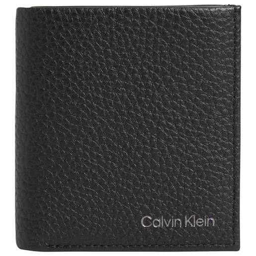 Calvin Klein warmth trifold 6cc w/coin k50k509998, portafogli uomo, nero (ck black), os