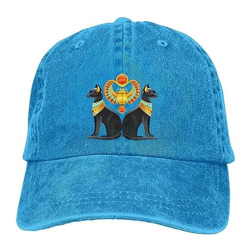 TONFON berretto da baseball cappello da sole hiphop cappello egiziano antico per donna berretto con visiera protezione visiera personalizzata gatto essenziale regali di compleanno snapback