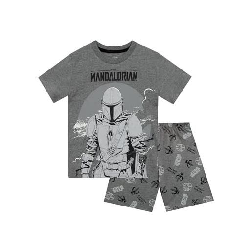 Star Wars pigiama mandalorian | pigiama corto | pigiama bambino | grigio 11-12 anni
