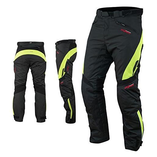 A-Pro pantaloni impermeabile moto imbottitura termica estraibile traspirante fluo 28