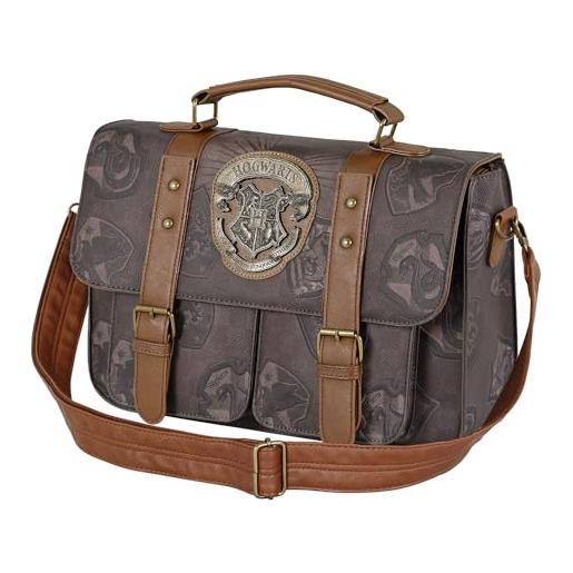 Harry Potter pride-borsa a tracolla grande satchel, marrone, 35.5 x 27 cm