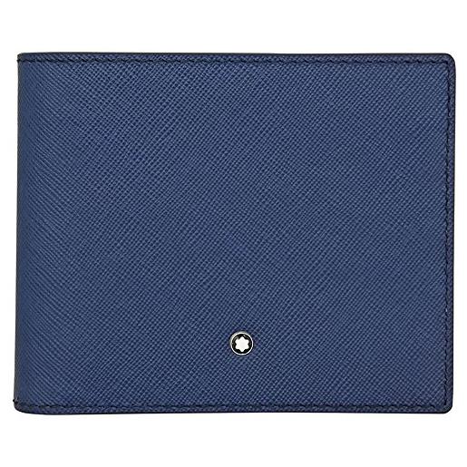 Montblanc sartorial porta carte di credito, 11 cm, blu (indigo)