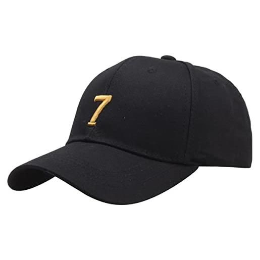 Undify berretto da baseball anime ronaldo cr7 cappello nero snapback cappello per uomo ragazzi ragazze regolabile, multicolore, etichettalia unica