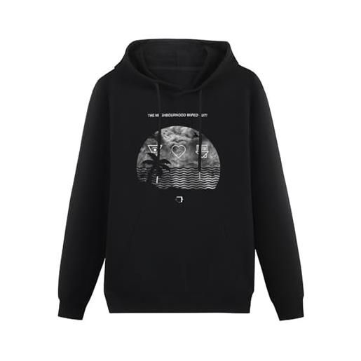 Mgdk the neighbourhood wiped out and i love you hoodies long sleeve pullover loose hoody sweatershirt l