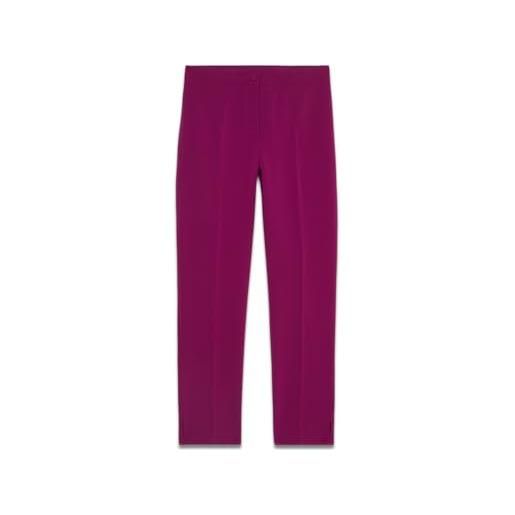 Oltre: pantaloni regular con tape elastico viola. 48 stagione autunno inverno 2023