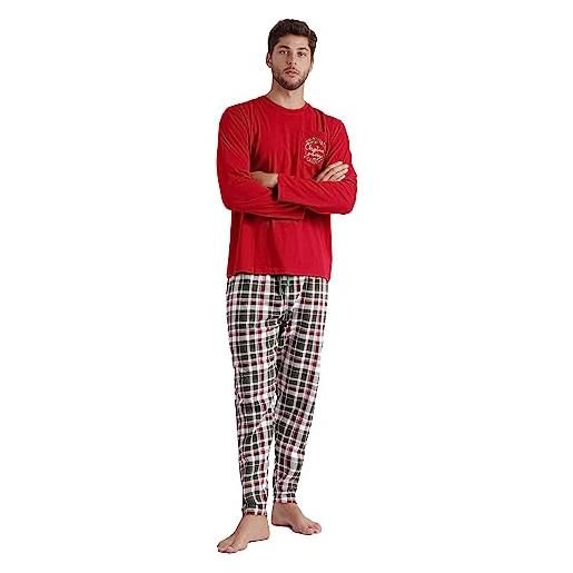 Admas pigiama uomo natalizio in caldo cotone art. 56534 (xxl)