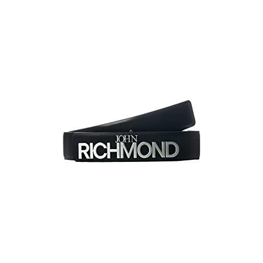 John richmond cintura in pelle firmata John Richmond con fibbia letterina h. 3,5 cm sacchetto antipolvere incluso. Prodotto made in italy fornito di scatola. Nero 115
