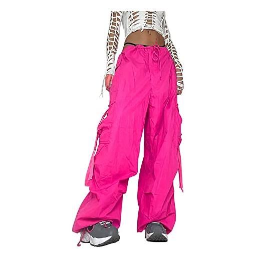 Zilosconcy parachute pants wide leg pantaloni cargo streetwear parachute pants gamba larga hip hop jogger gamba larga pantaloni larghi