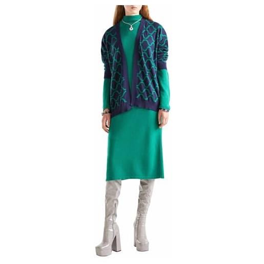 United Colors of Benetton cardigan m/l 1094e6029, maglione cardigan donna, testa di moro 1y0, s