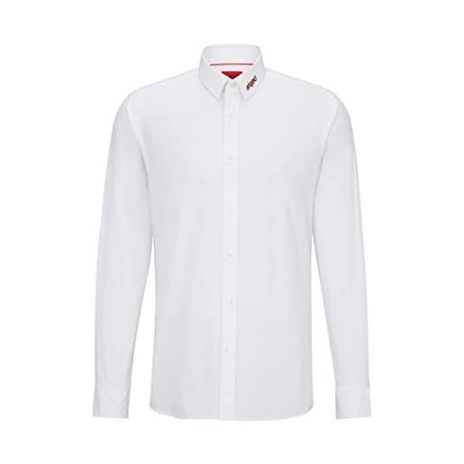 HUGO elisha02 maglietta, bianco opalino, 40 uomo