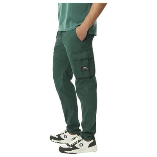 Ecoalf parkeralf cargo trousers man pantalone uomo, green, 0031