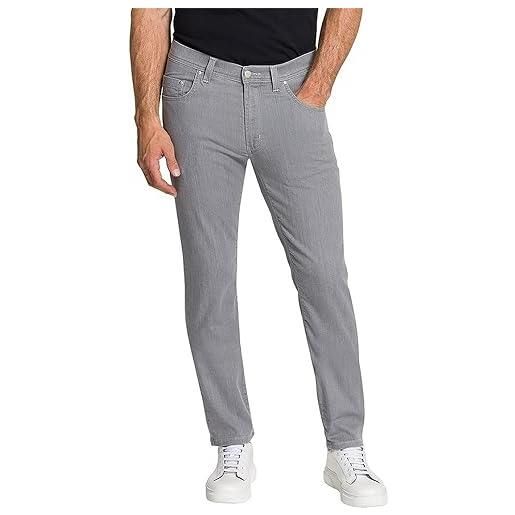 Pioneer pantalone uomo 5 pocket stretch denim jeans, grigio chiaro stonewash, 30w x 32l