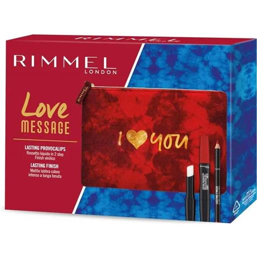 Rimmel cofanetto love message provocalips rossetto liquido + matita labbra Rimmel