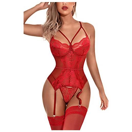 EVELIFE Intimo Donna Sexy Lingerie Intimissimi Pizzo Completi