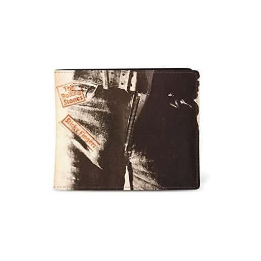 Rocksax the rolling stones wallet - sticky fingers - 13cm x 12cm x 2cm - officially liecensed merchandise