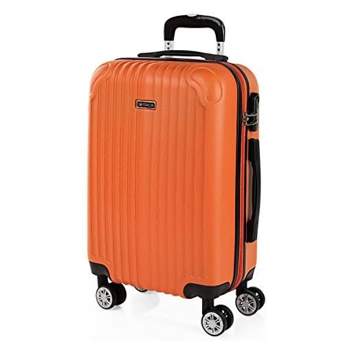 ITACA - valigia bagaglio a mano 55x40x20 - trolley bagaglio a mano, trolley cabina, valigie, trolley 55x40x20 t71550, tangerino