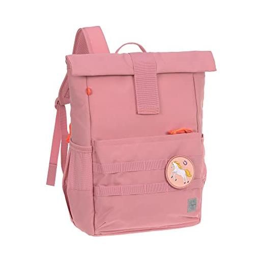 Lässig zaino per bambini con fascia toracica zaino per il tempo libero idrorepellente, 12 litri/medium rolltop backpack pink