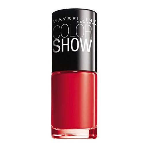 Maybelline new york color show smalto asciugatura rapida, 349 power red - [confezione da 3]