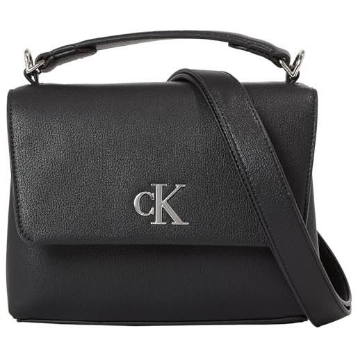 Calvin Klein Jeans minimal monogram top handle22 k60k611868, borse a tracolla donna, nero (black), os