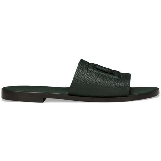 Dolce & Gabbana sandali slides con logo - verde