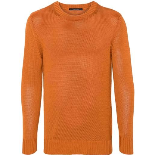 Tagliatore maglione girocollo - arancione