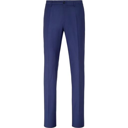 Philipp Plein pantaloni sartoriali con pieghe - blu