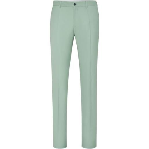 Philipp Plein pantaloni sartoriali con pieghe - verde
