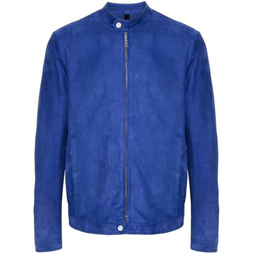 Tagliatore giacca con zip - blu