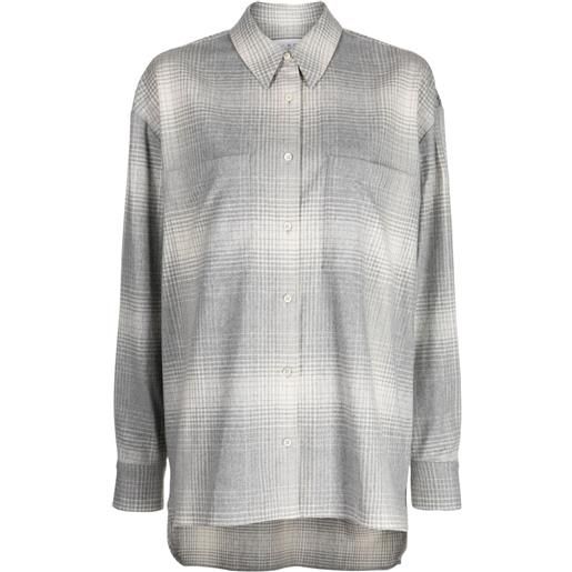 IRO camicia joye a quadri - grigio