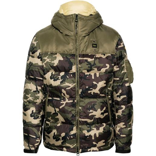 Blauer giacca kingston con stampa camouflage - verde