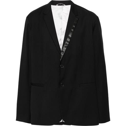 Armani Exchange blazer con applicazione - nero