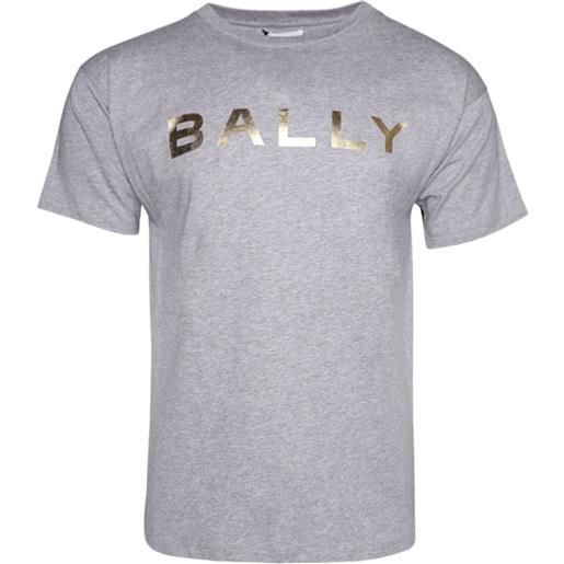 Bally t-shirt mélange con stampa - grigio
