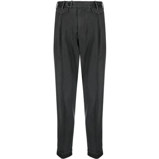 Dell'oglio pantaloni mario con vita media - grigio