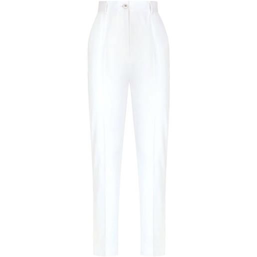 Dolce & Gabbana pantaloni a vita alta - bianco