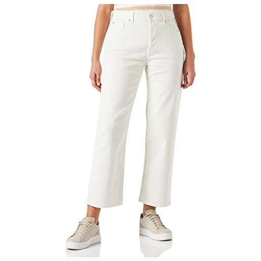 Replay heveleen jeans, 011 bianco naturale, 31 w donna