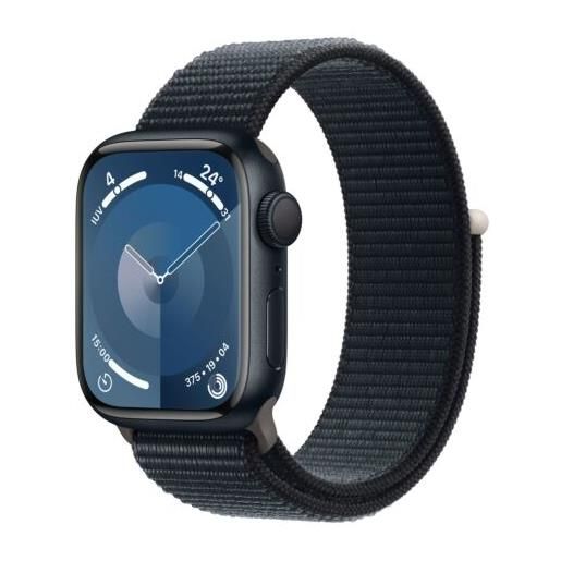 Apple smartwatch Apple watch series 9 gps 41mm cassa in alluminio con cinturino sport loop mezzanotte [mr8y3]