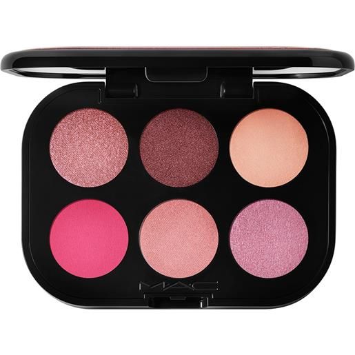 MAC connect in colour eye shadow palette rose lens 6 colori