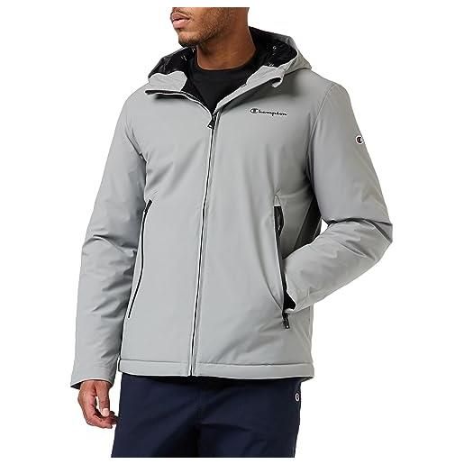 Champion legacy outdoor - hooded jacket giacca, grigio monumento, l uomo fw23
