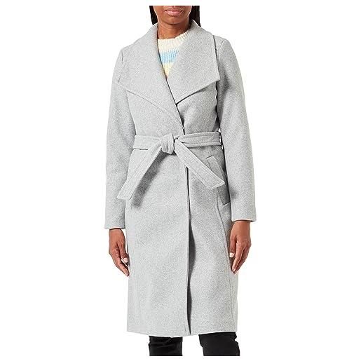 Vero Moda vmpaula fie cappotto lungo noos, nero, m donna