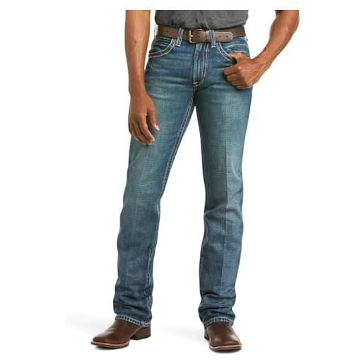 ARIAT m7 rocker stretch coltrane jean dritto impilabile jeans, silverton, 34w x 30l uomo