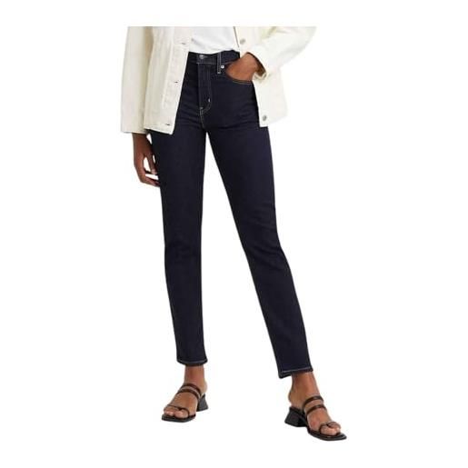 Levi's 724 high rise straight, jeans donna, bianco (western white), 29w / 32l