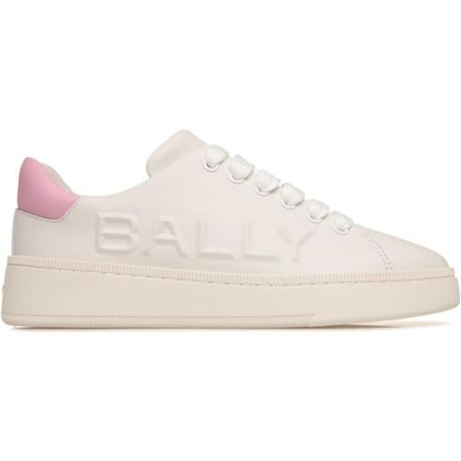 Bally sneakers con logo goffrato - bianco