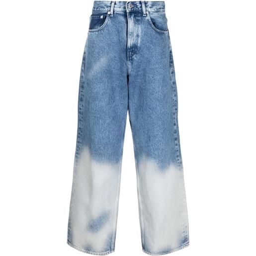 Tommy Jeans jeans a gamba ampia con effetto sfumato - blu